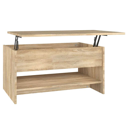 vidaXL Coffee Table | Sonoma oak | Engineered wood |  Adjustable Armrests 2