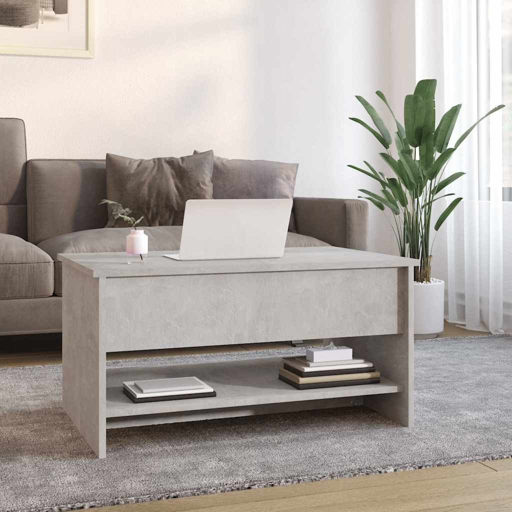 vidaXL Coffee Table | Concrete Grey | Engineered Wood | Medium | Coffee Table 3