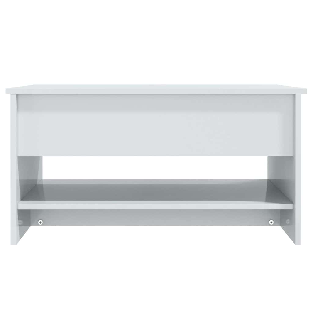 vidaXL Coffee Table | High gloss white | Engineered wood | 80 x 50 x 40 cm 6