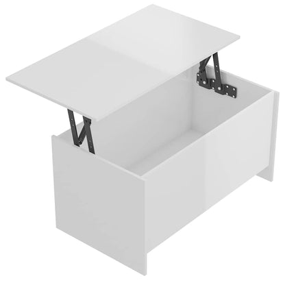vidaXL Coffee Table | High gloss white | Engineered wood | 102x55.5x52.5 cm 6