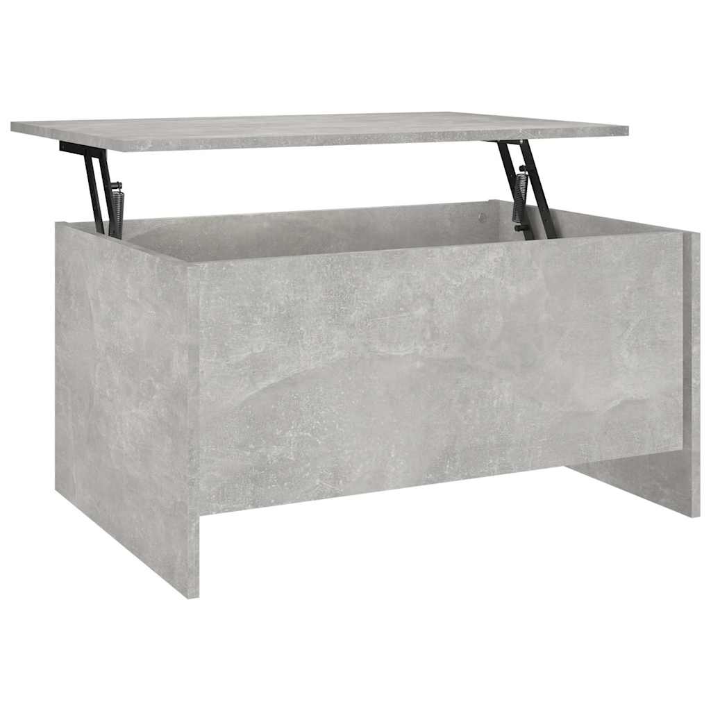 vidaXL Coffee Table | Concrete grey | Engineered wood | Medium | Storage 2