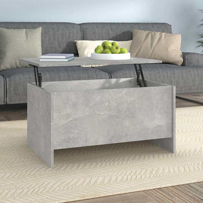 vidaXL Coffee Table | Concrete grey | Engineered wood | Medium | Storage 1