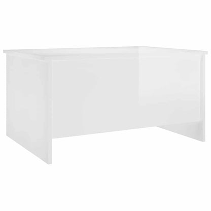 vidaXL Coffee Table | High gloss white | Engineered wood | 80x55.5x41.5 cm 3