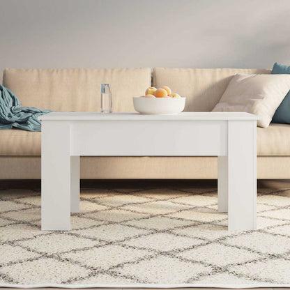 vidaXL Coffee Table | White | Engineered wood | Medium | Adjustable 3