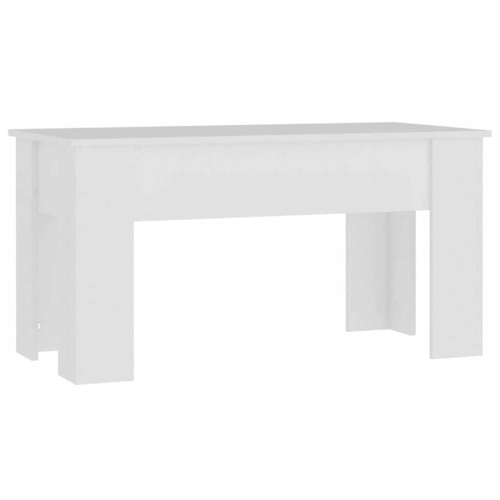 vidaXL Coffee Table | White | Engineered wood | Medium | Adjustable 5