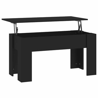 vidaXL Coffee Table | Black | Engineered wood | Standard |  Adjustable Armrests 2