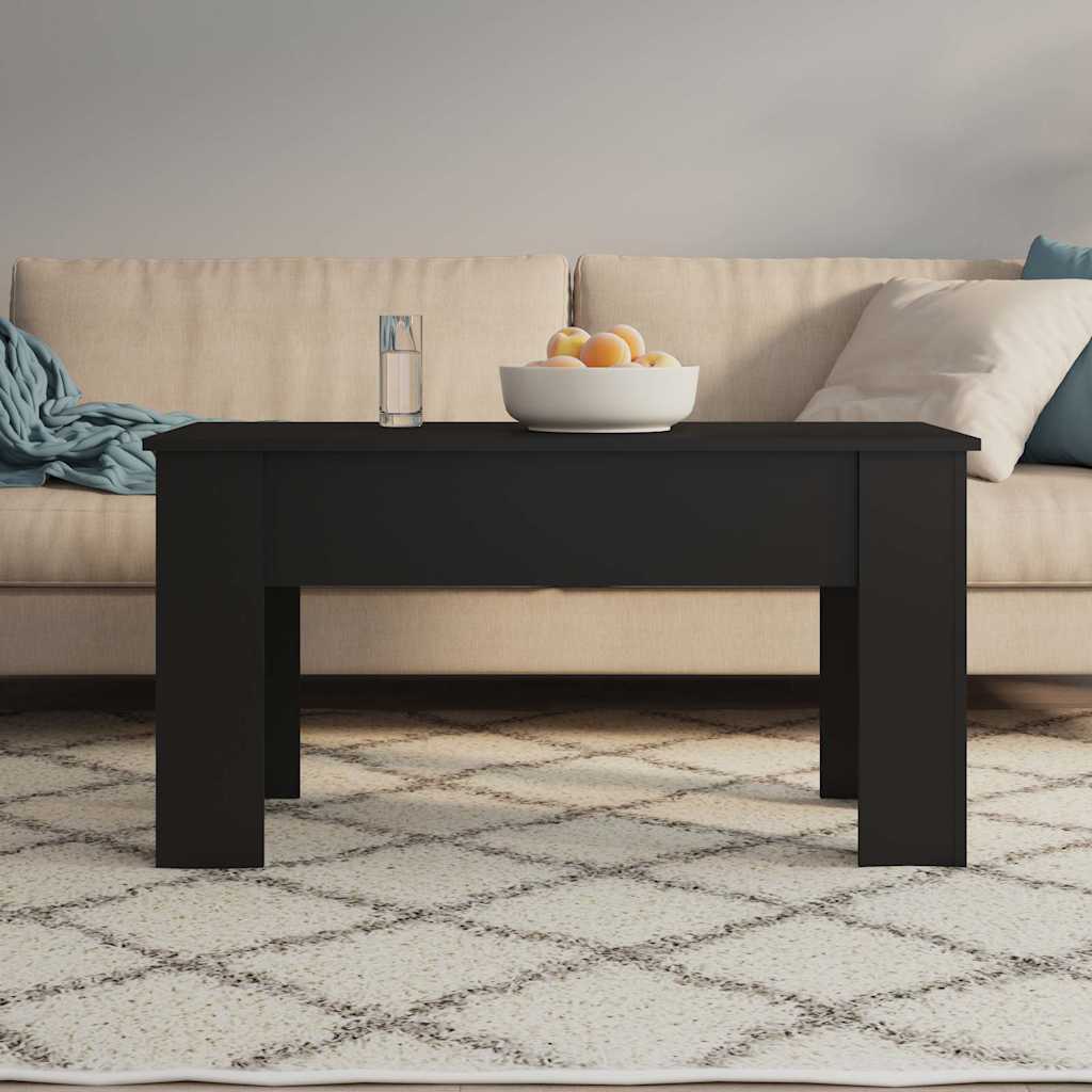vidaXL Coffee Table | Black | Engineered wood | Standard |  Adjustable Armrests 3