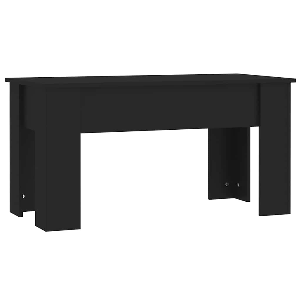 vidaXL Coffee Table | Black | Engineered wood | Standard |  Adjustable Armrests 5