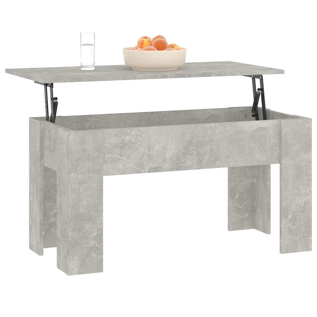 vidaXL Coffee Table | Concrete grey | Engineered wood | Medium | Sliding Top 4