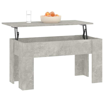 vidaXL Coffee Table | Concrete grey | Engineered wood | Medium | Sliding Top 4