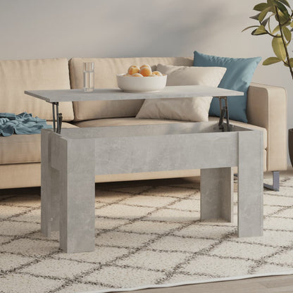 vidaXL Coffee Table | Concrete grey | Engineered wood | Medium | Sliding Top 1