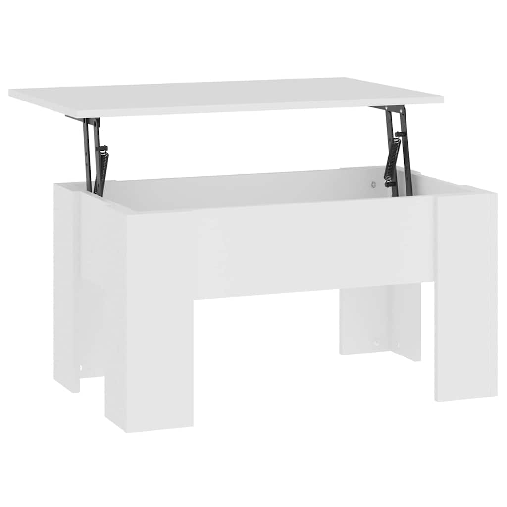 vidaXL Coffee Table | White | Engineered wood | Medium | Adjustable Armrests 5