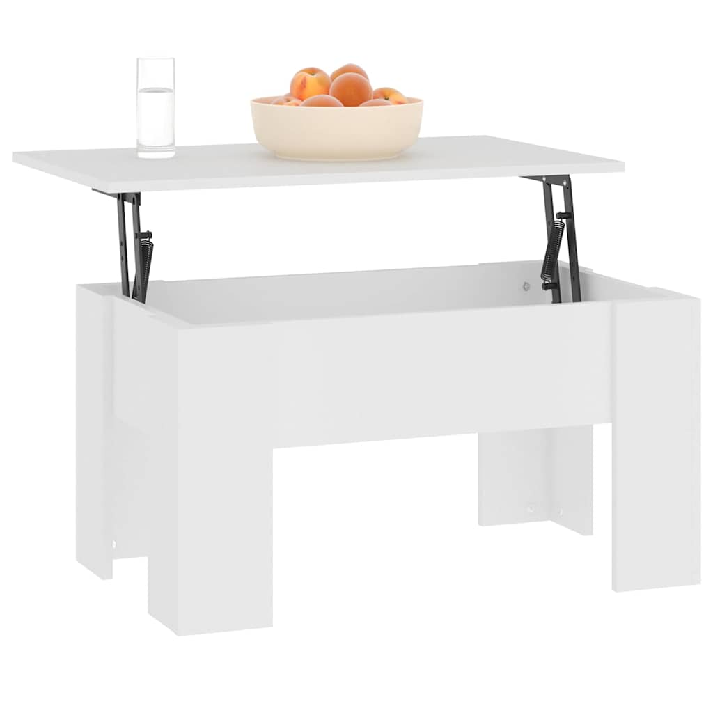 vidaXL Coffee Table | White | Engineered wood | Medium | Adjustable Armrests 6