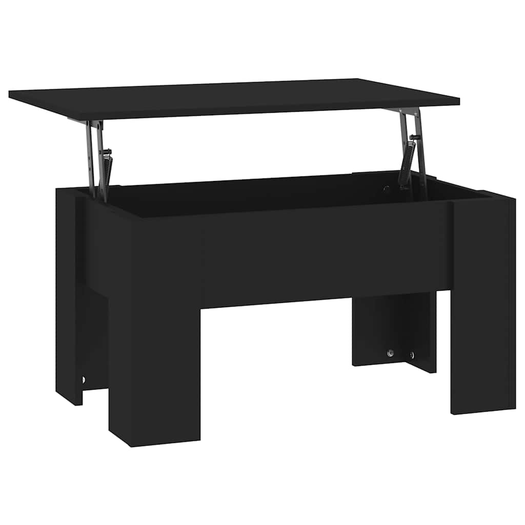 vidaXL Coffee Table | Black | Engineered wood | Medium | Modern | Coffee Table 5