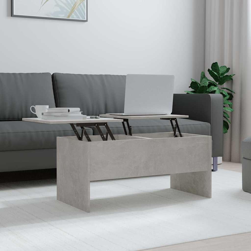 vidaXL Coffee Table | Concrete grey | Engineered wood | Medium 1