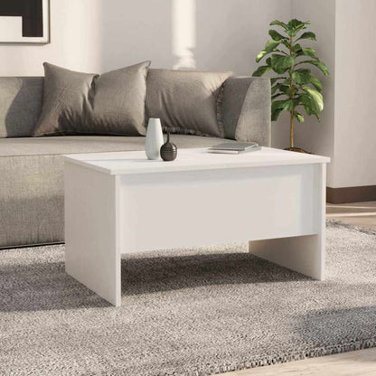 vidaXL Coffee Table | White | Engineered wood | Medium | Height-Adjustable 3