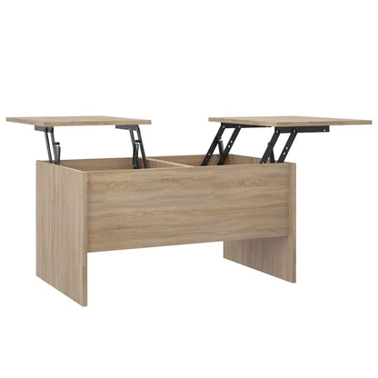 vidaXL Coffee Table | Sonoma Oak | Engineered Wood | Medium | Height-Adjustable 2
