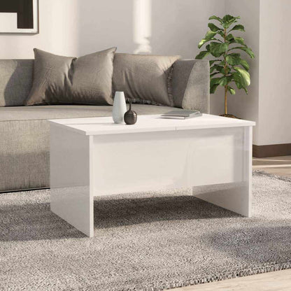 vidaXL Coffee Table | High gloss white | Engineered wood | Medium 3