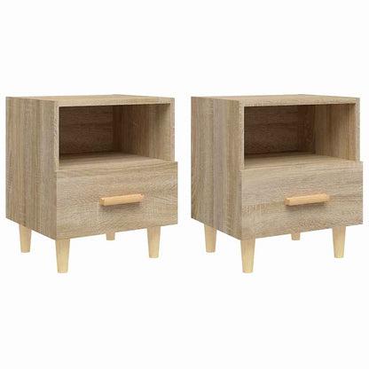 vidaXL Bedside Cabinets 2 pcs Sonoma Oak 40x35x47 cm 2