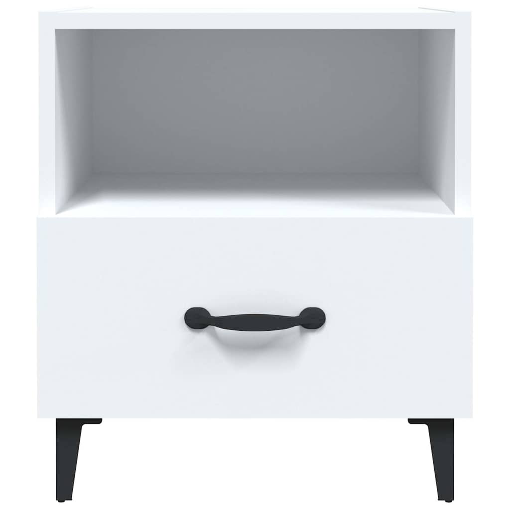 vidaXL Bedside Cabinet | Set of 2 | White | Engineered wood | Standard 4