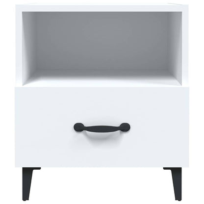 vidaXL Bedside Cabinet | Set of 2 | White | Engineered wood | Standard 4