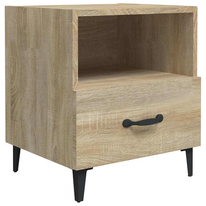 vidaXL Bedside Cabinet | Set of 2 | Sonoma oak | Engineered wood, metal 3