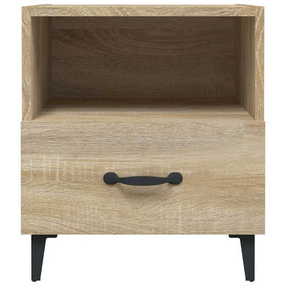vidaXL Bedside Cabinet | Set of 2 | Sonoma oak | Engineered wood, metal 4