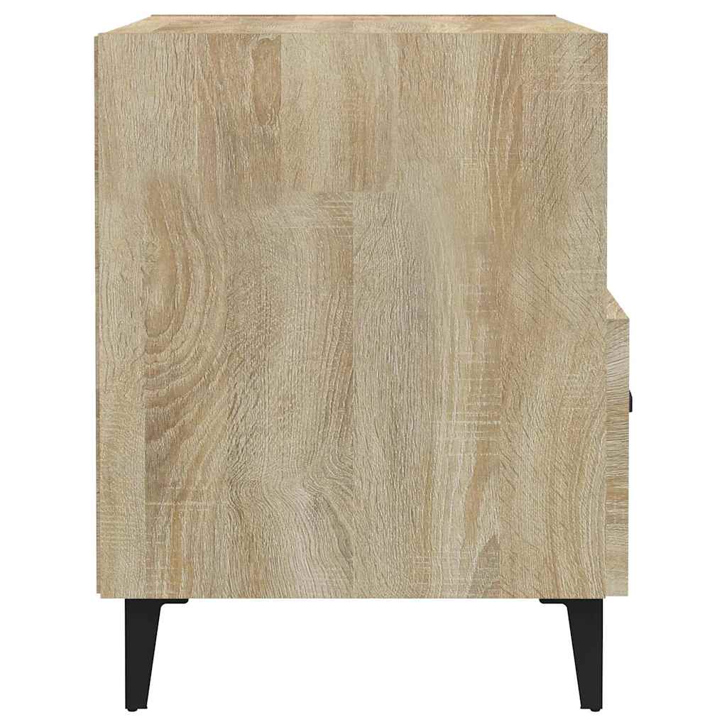 vidaXL Bedside Cabinet | Set of 2 | Sonoma oak | Engineered wood, metal 5