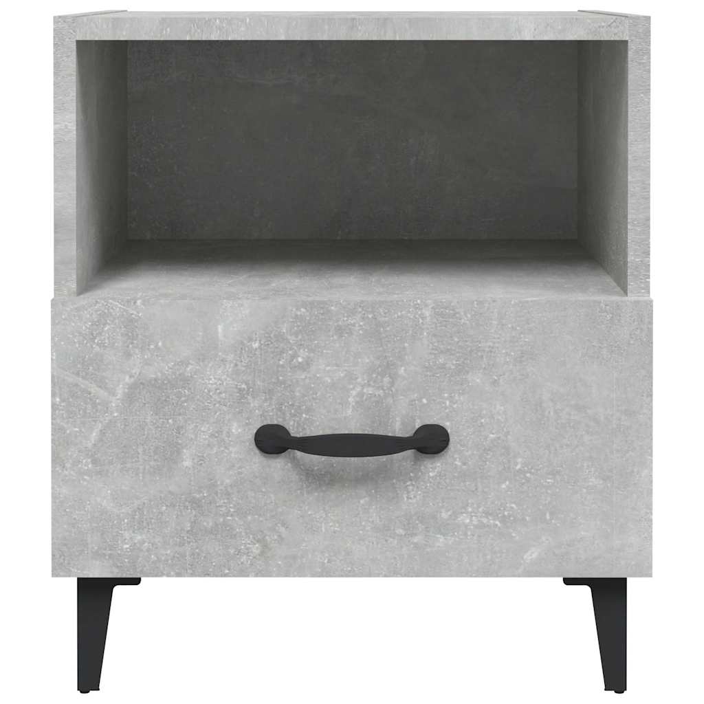 vidaXL Bedside Cabinets 2 pcs Concrete Grey Engineered Wood 4