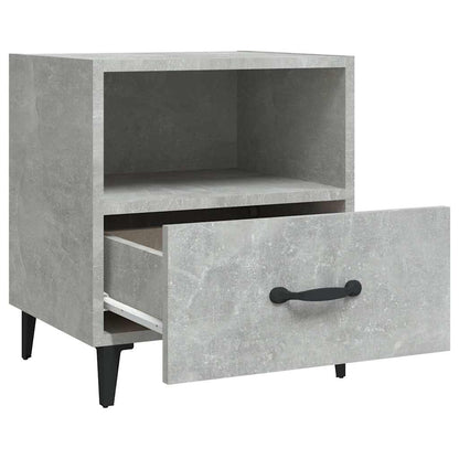 vidaXL Bedside Cabinets 2 pcs Concrete Grey Engineered Wood 6