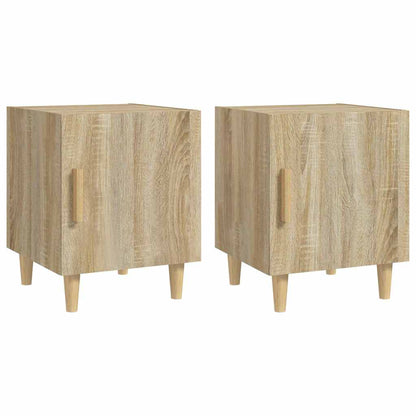 vidaXL Bedside Cabinet | Set of 2 | Sonoma oak | Engineered wood | Standard 2