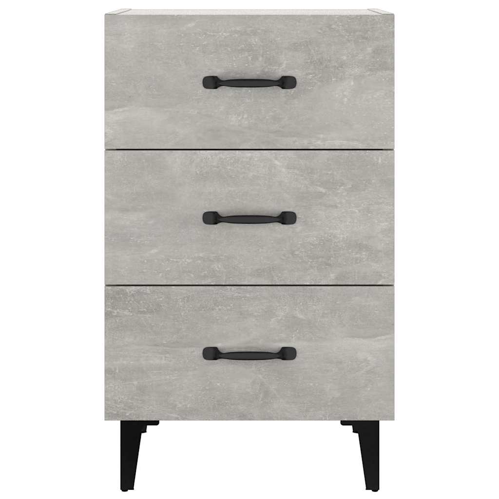 vidaXL Bedside Cabinet | Concrete grey | Engineered wood | Bedside Cabinet 3