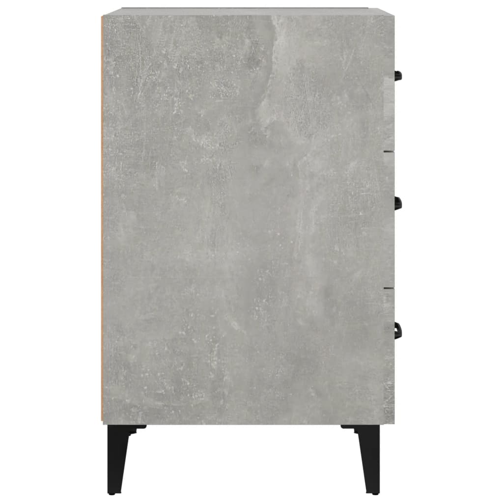 vidaXL Bedside Cabinet | Concrete grey | Engineered wood | Bedside Cabinet 4