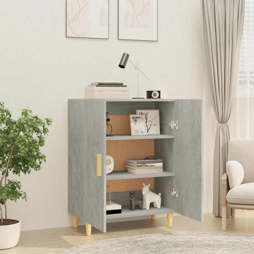 vidaXL Sideboard Concrete Grey 70x34x90 cm Engineered Wood 3