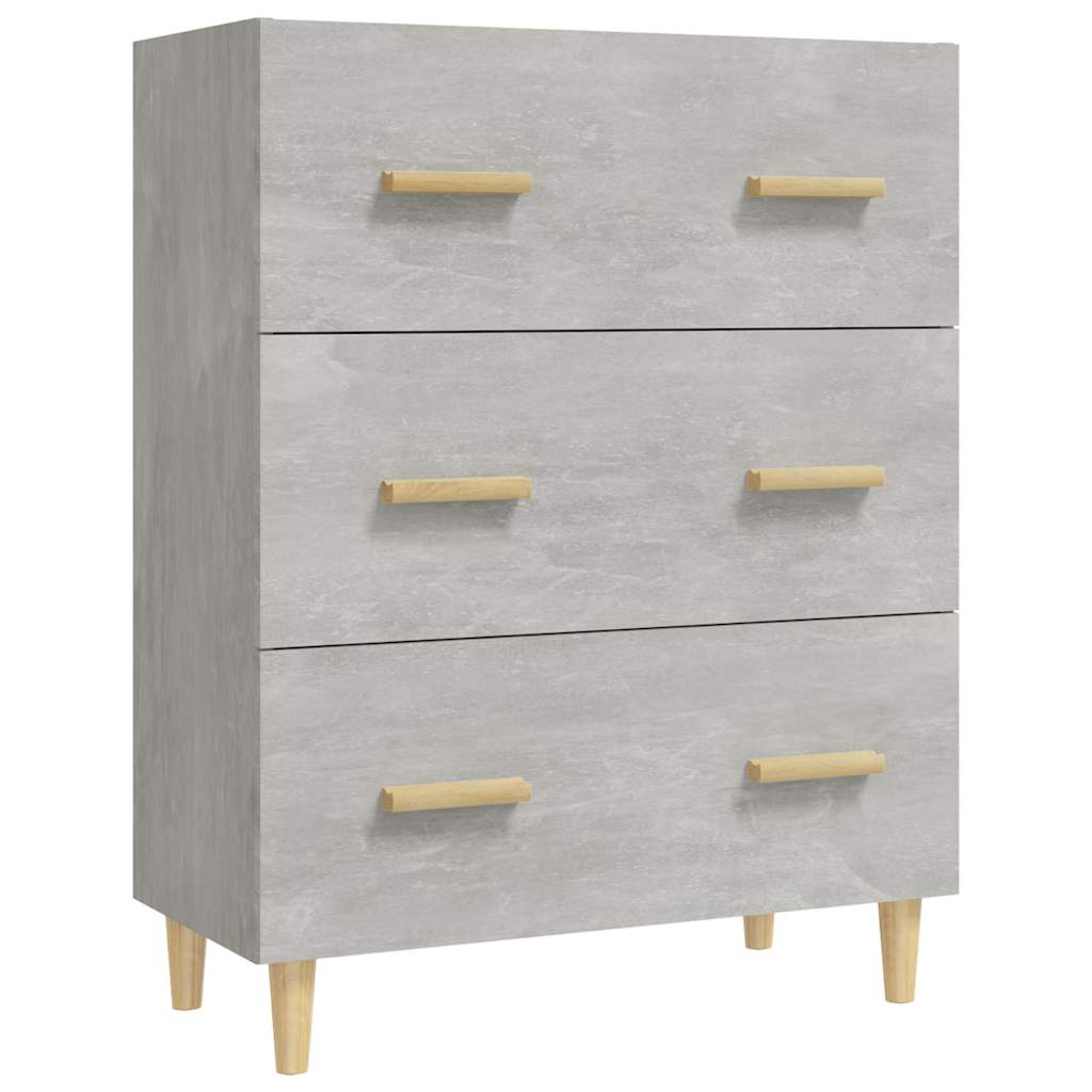 vidaXL Sideboard | Concrete Grey | Engineered Wood | 70x34x90 cm | Sideboard 2
