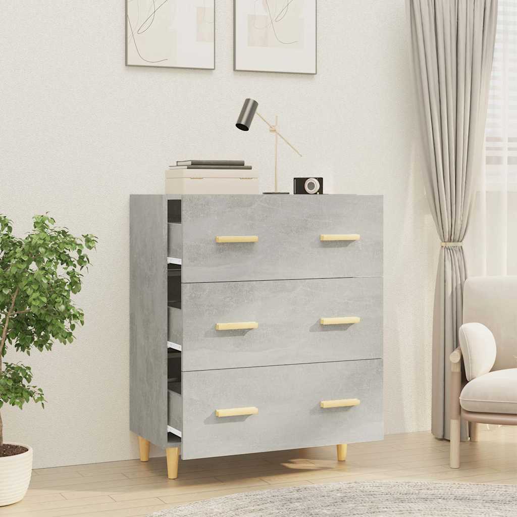 vidaXL Sideboard | Concrete Grey | Engineered Wood | 70x34x90 cm | Sideboard 6