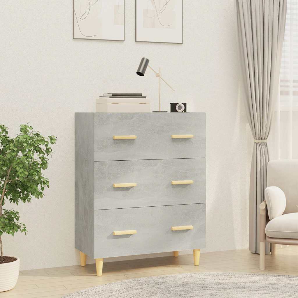 vidaXL Sideboard | Concrete Grey | Engineered Wood | 70x34x90 cm | Sideboard 1