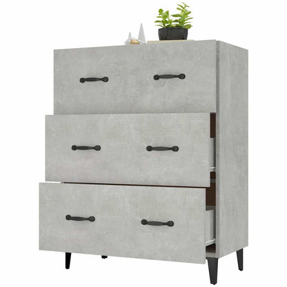 vidaXL Sideboard | Concrete Grey | Engineered Wood | Medium | Sideboard 4