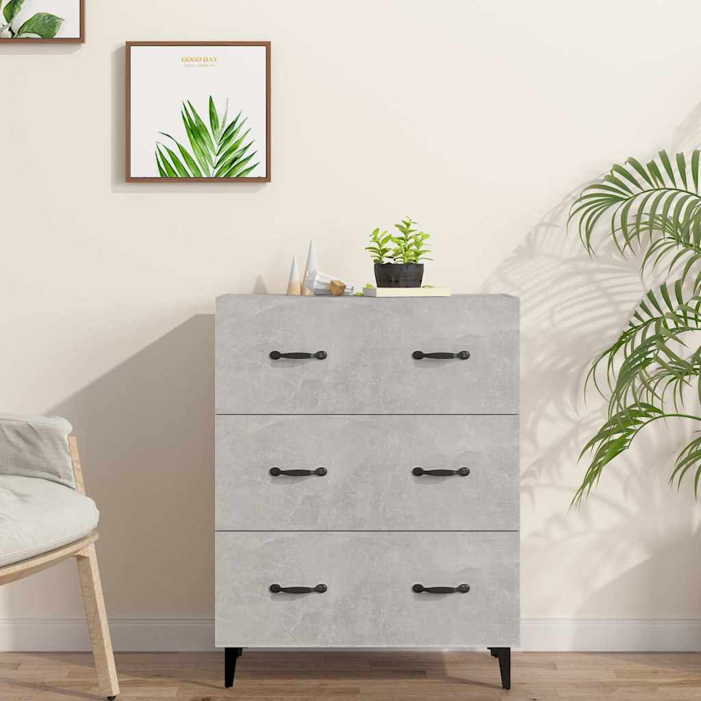 vidaXL Sideboard | Concrete Grey | Engineered Wood | Medium | Sideboard 1