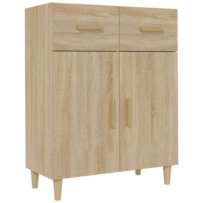 vidaXL Sideboard Sonoma Oak 69,5x34x89 cm Engineered Wood 2
