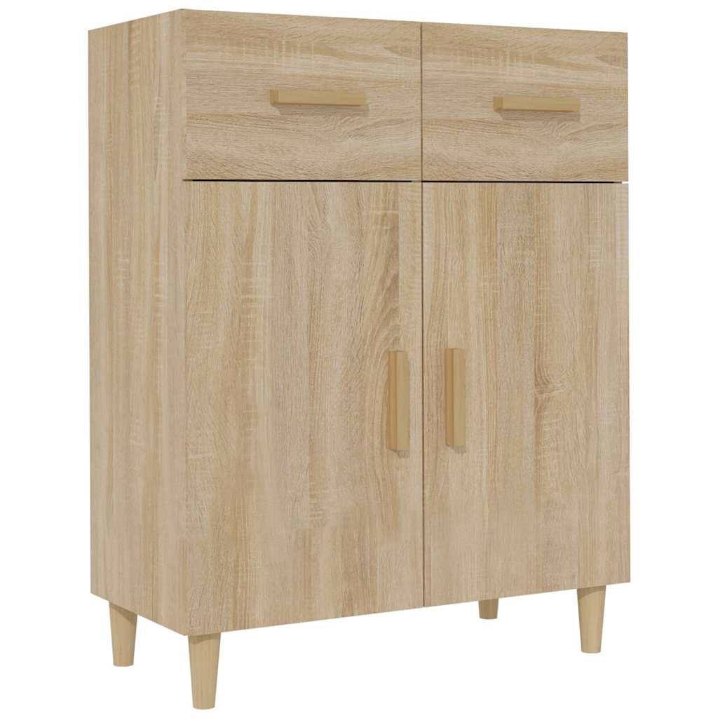 Sideboard 69,5x34x89 cm Engineered Wood Sonoma oak