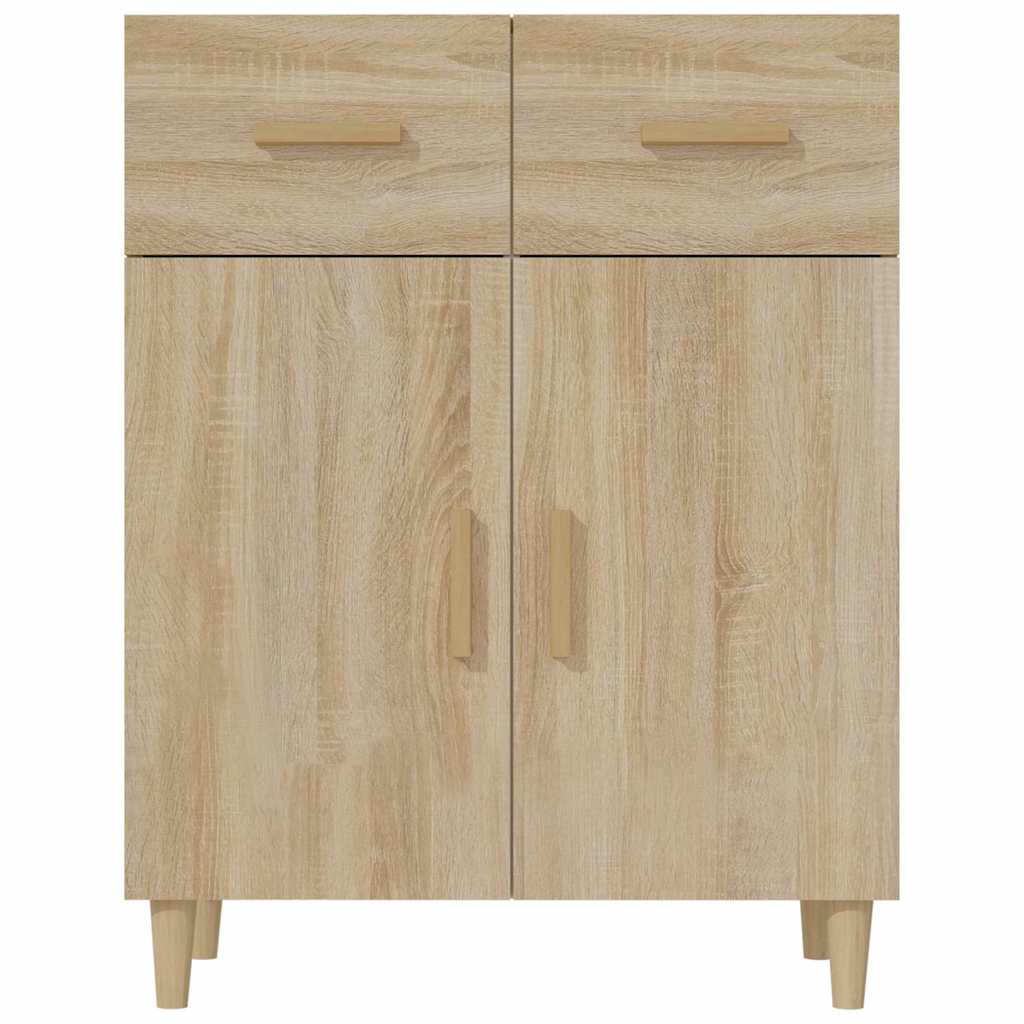 vidaXL Sideboard Sonoma Oak 69,5x34x89 cm Engineered Wood 4