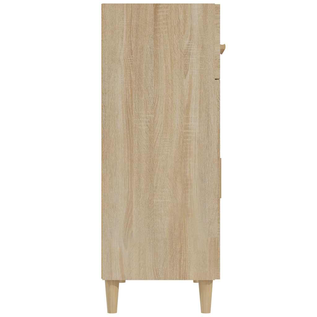 vidaXL Sideboard Sonoma Oak 69,5x34x89 cm Engineered Wood 6