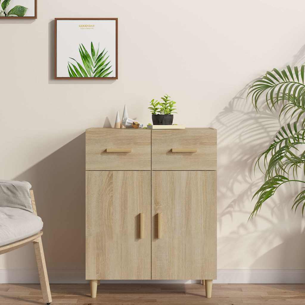 vidaXL Sideboard Sonoma Oak 69,5x34x89 cm Engineered Wood 1