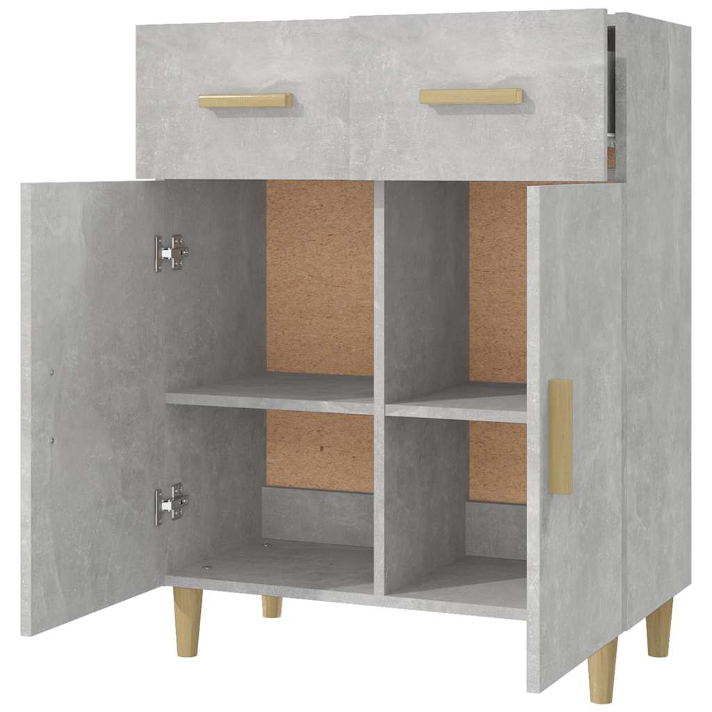 vidaXL Sideboard | Concrete grey | Engineered wood | 69.5 cm x 34 cm x 89 cm 4