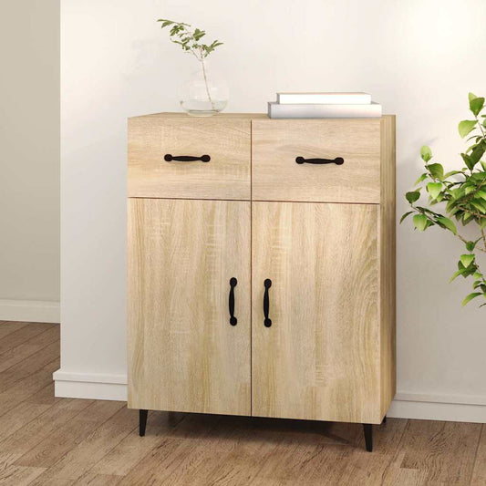 vidaXL Sideboard Sonoma Oak 69,5x34x90 cm Engineered Wood 1