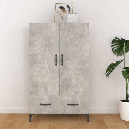 Highboard 70x31x115 cm Engineered Wood Concrete grey