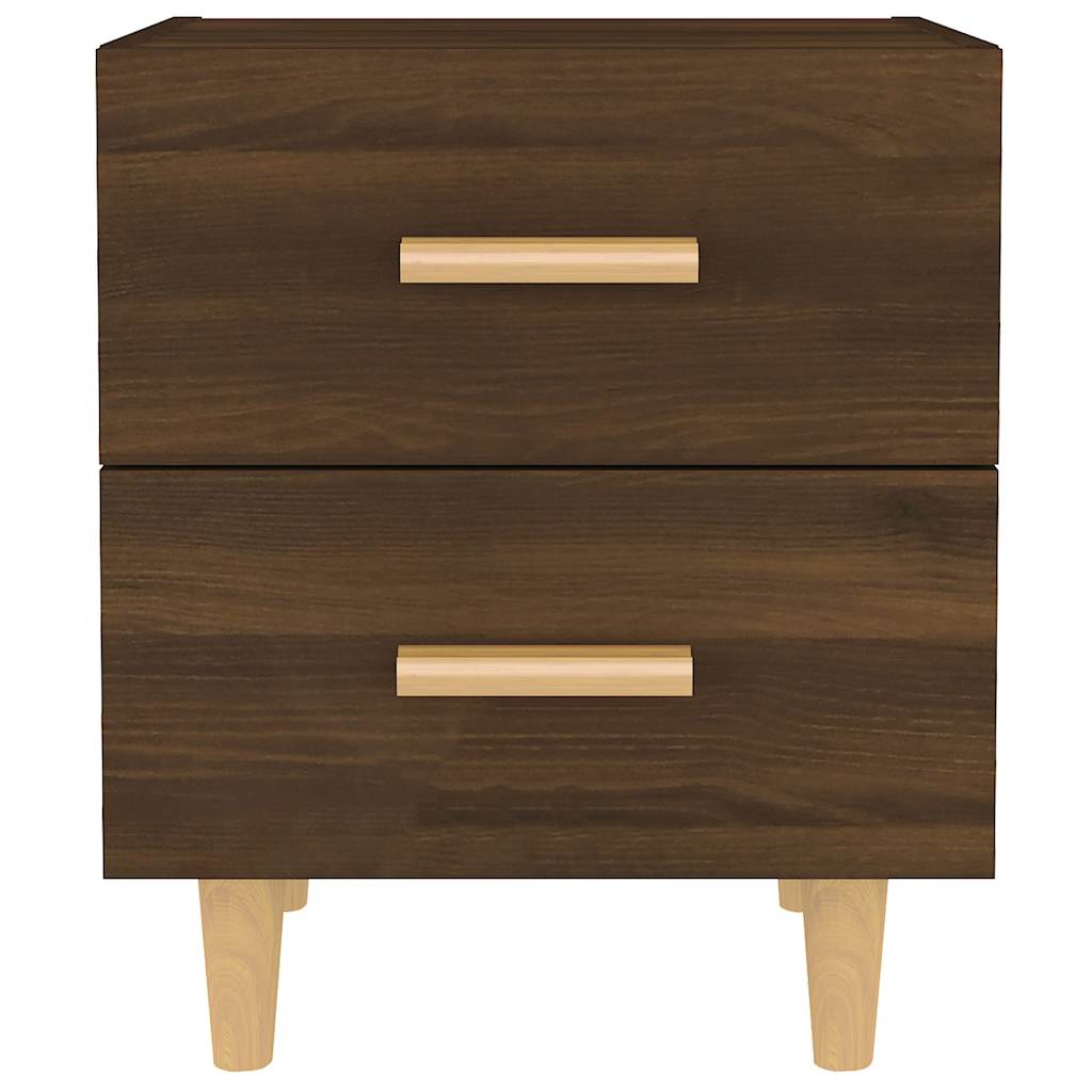 vidaXL Bed Cabinets 2 pcs Brown Oak 40x35x47.5 cm 3
