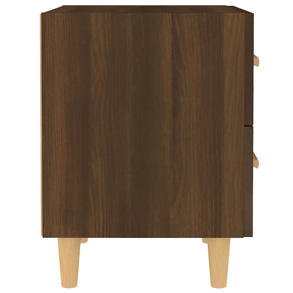vidaXL Bed Cabinets 2 pcs Brown Oak 40x35x47.5 cm 4