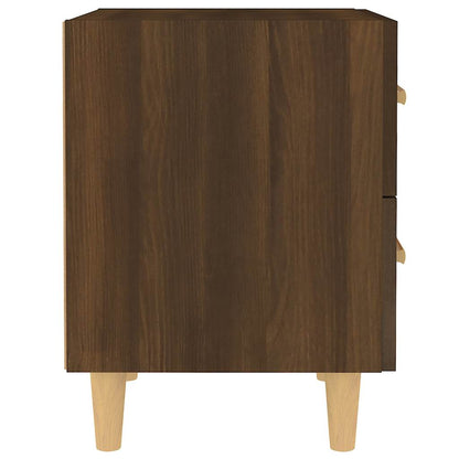 vidaXL Bed Cabinets 2 pcs Brown Oak 40x35x47.5 cm 4